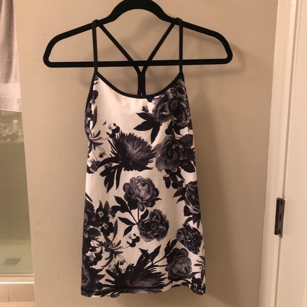 Lululemon floral workout top